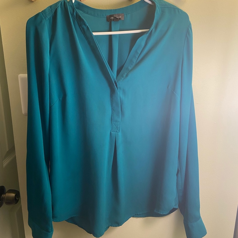 Tunic top in teal blue